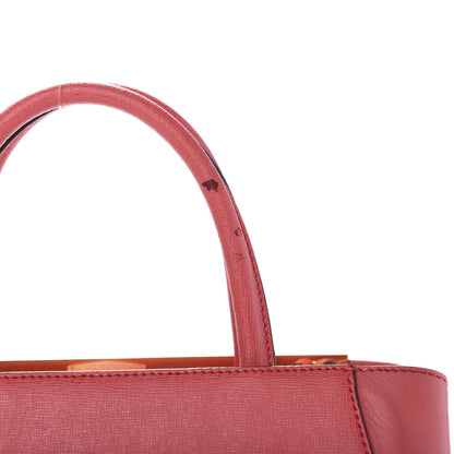 Fendi Vitello Elite Flamingo Petite 2Jours Tote Rosa Exstasy 14 of 15