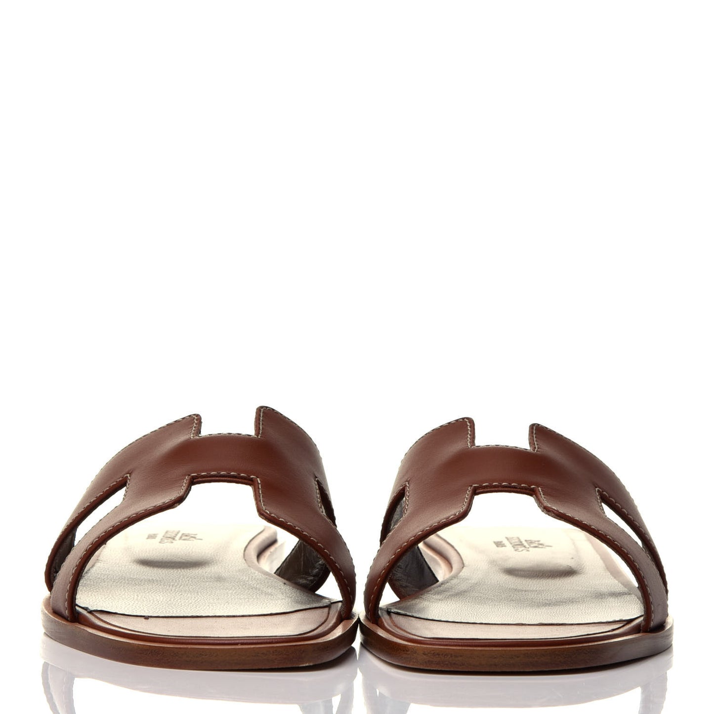 Box Calfskin Oran Sandals 36 Gold