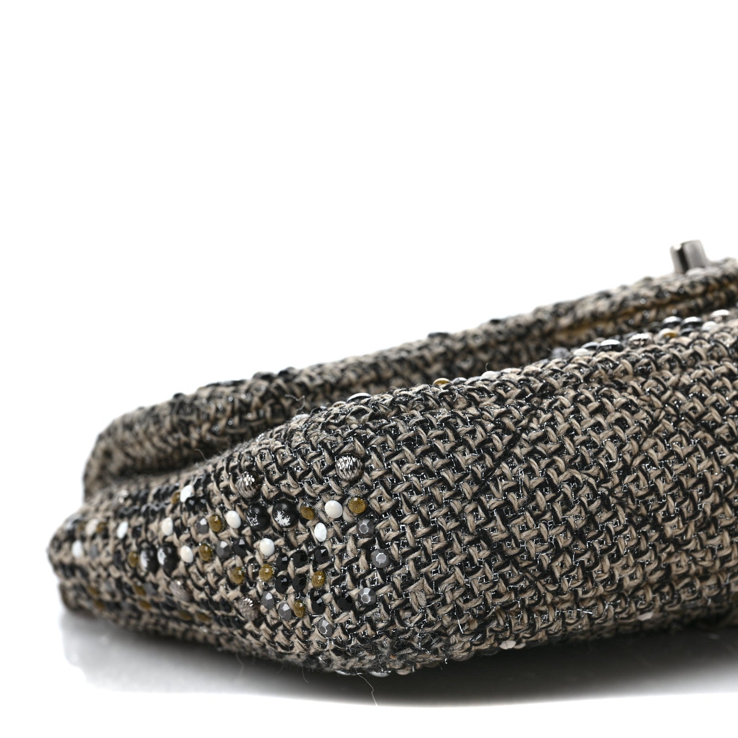 Chanel Crystal Tweed Quilted Medium Single Flap Black 8 of 9