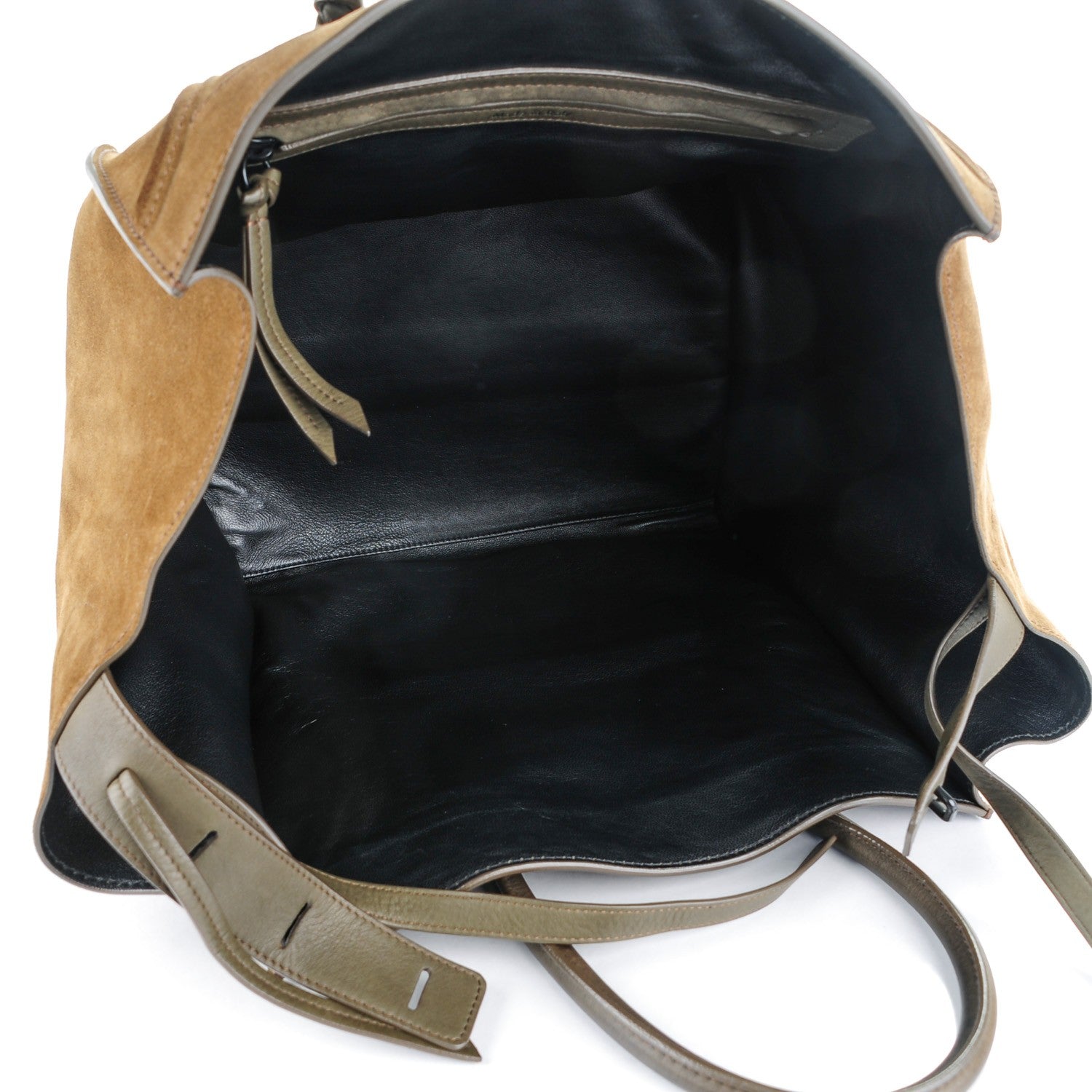 Celine Suede Medium Phantom Luggage Olive 5 of 8