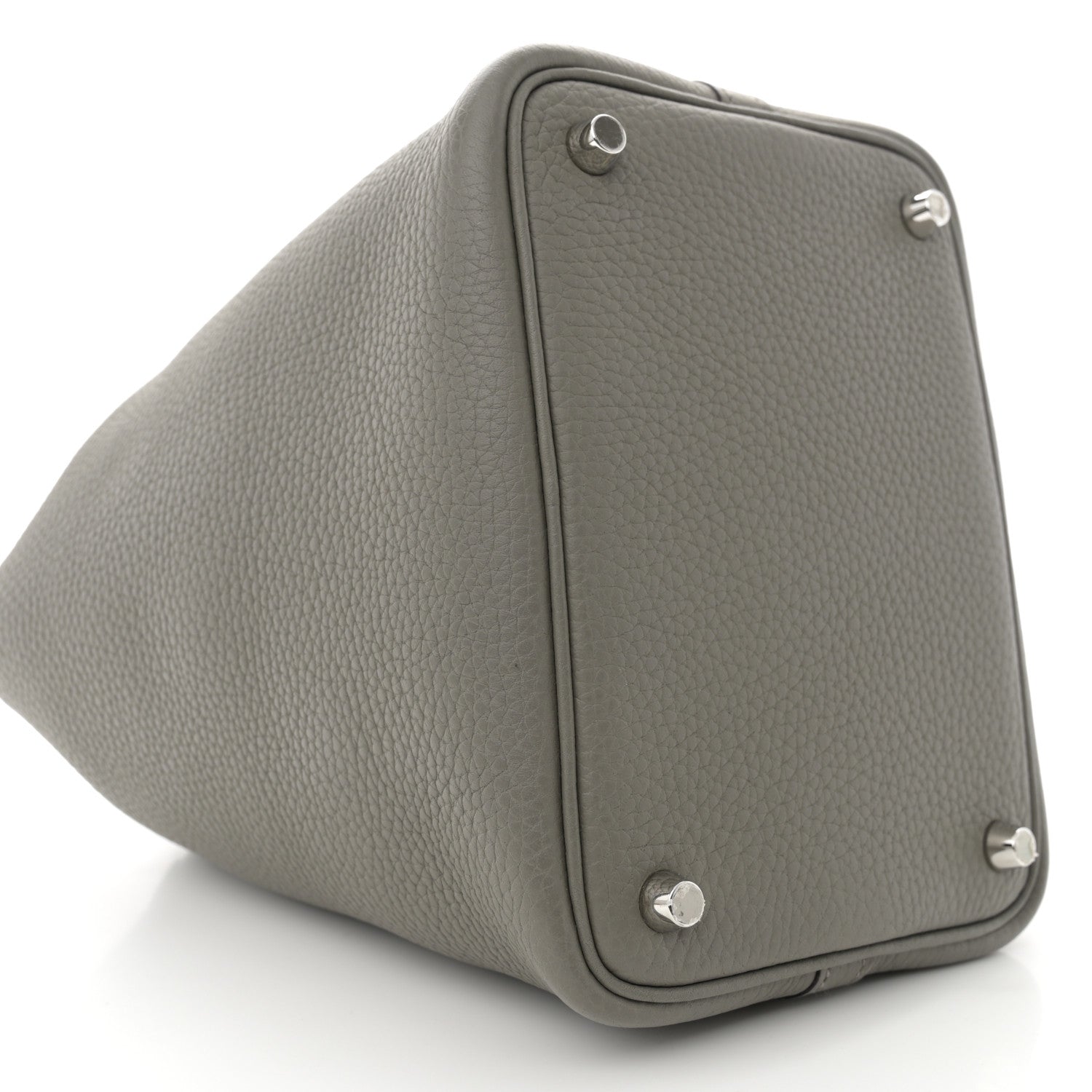 Hermes Taurillon Clemence Picotin Lock 18 PM Gris Meyer 9 of 10