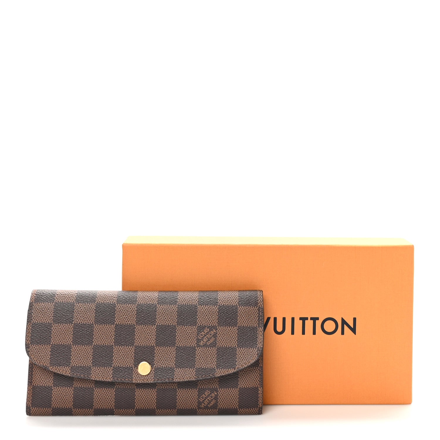 Louis Vuitton Damier Ebene Emilie Wallet Rose Ballerine 8 of 8