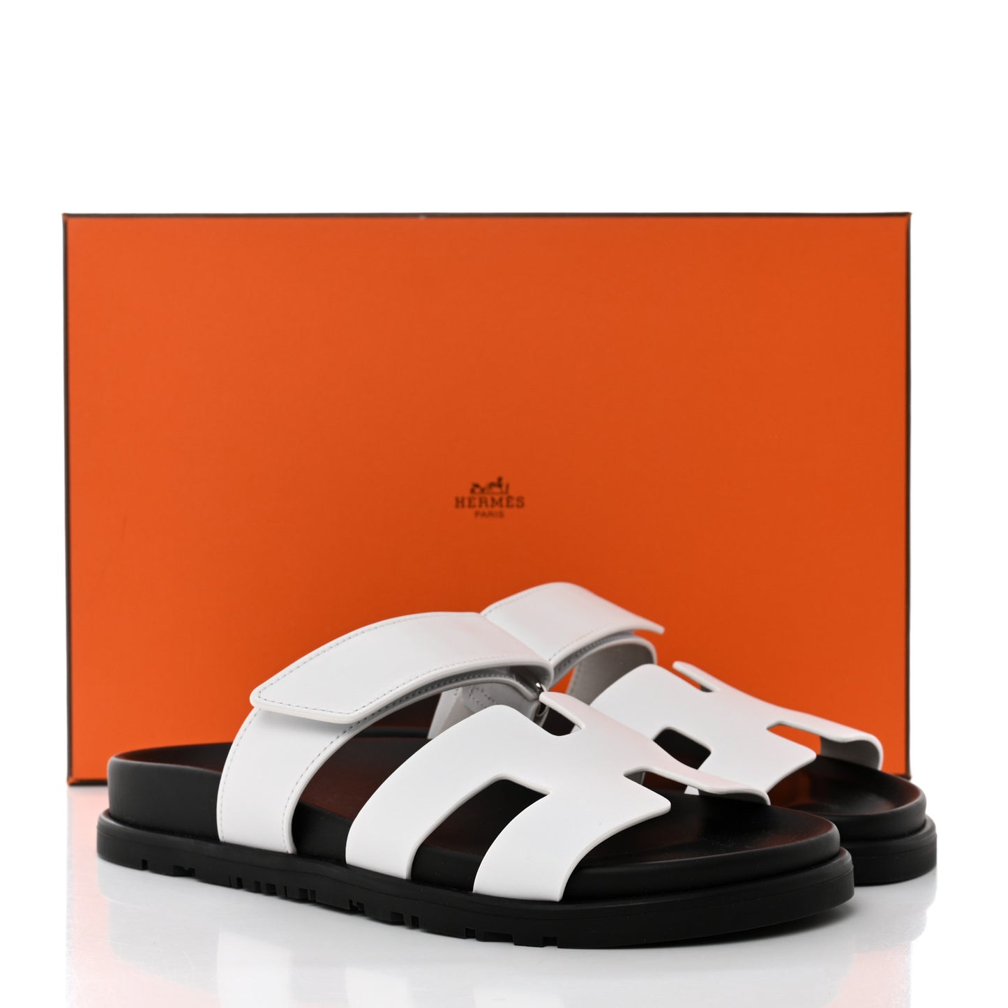 Calfskin Womens Chypre Sandals 35 White