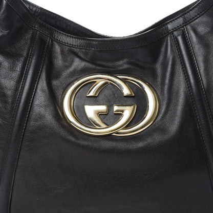Gucci Calfskin Medium Britt Hobo Black 8 of 14