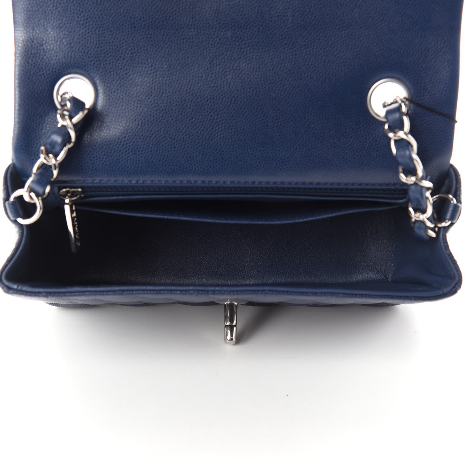 Chanel Caviar Quilted Mini Rectangular Flap Navy 5 of 11