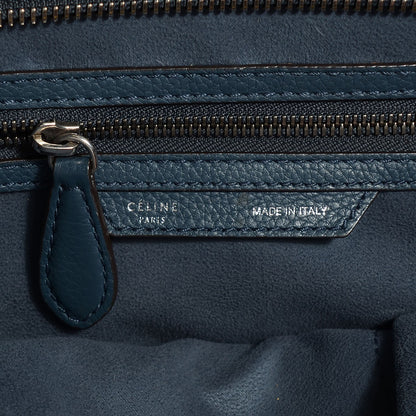 Celine Drummed Calfskin Mini Luggage Orage 6 of 8