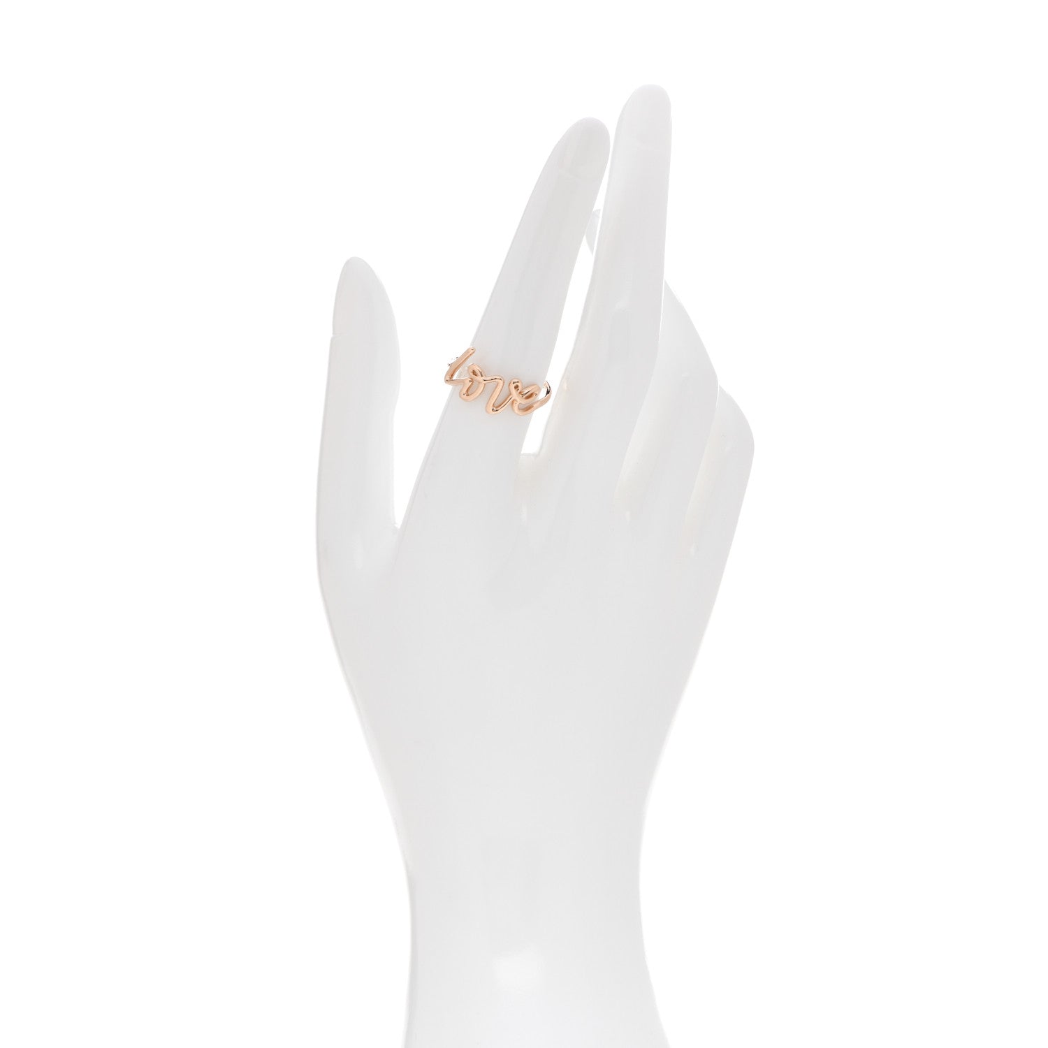 Tiffany 18K Rose Gold Paloma's Graffiti Love Ring 55 7.25 2 of 5