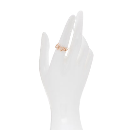 Tiffany 18K Rose Gold Paloma's Graffiti Love Ring 55 7.25 2 of 5