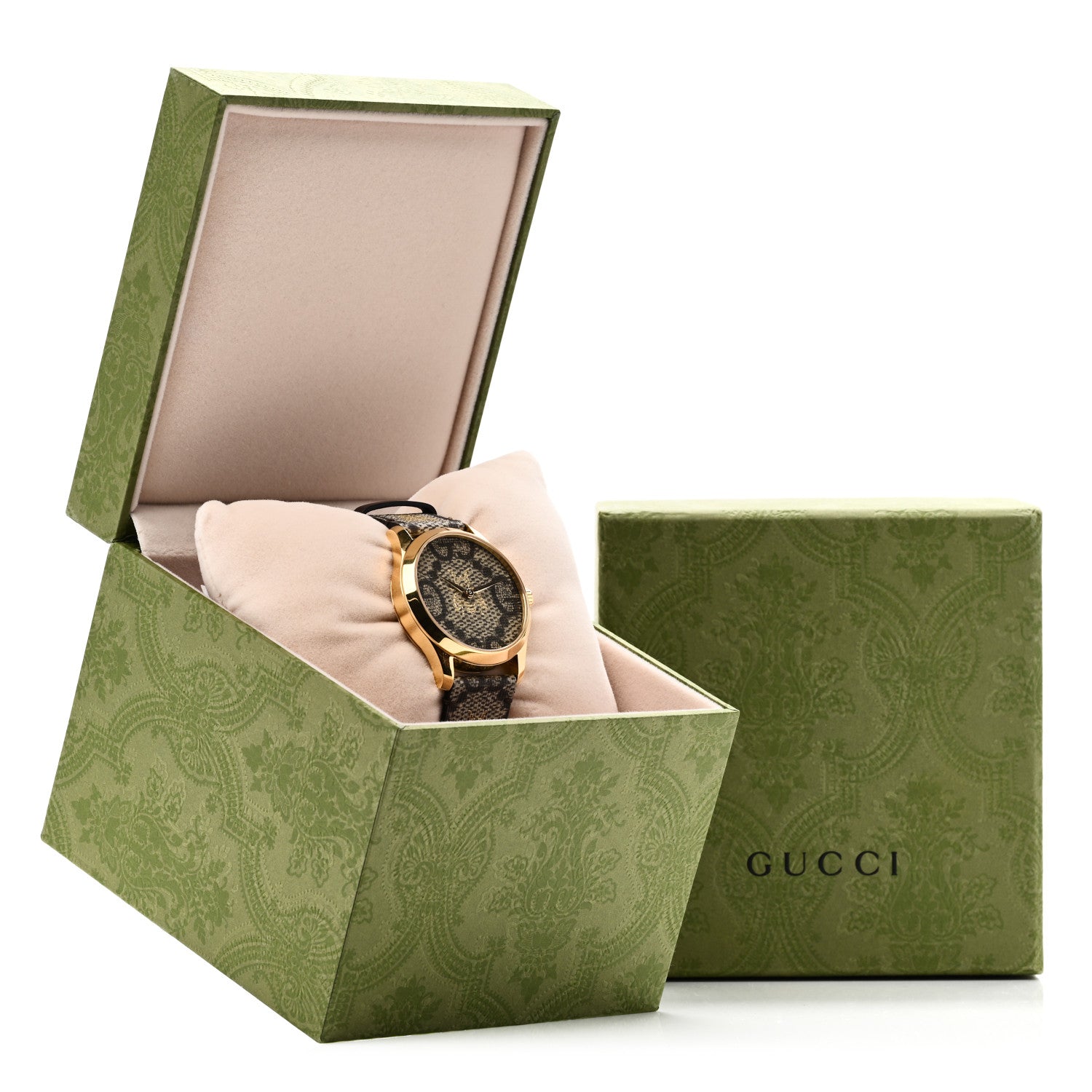 Gucci Stainless Steel Canvas 38mm G-Timeless GG Supreme Bee Quartz Watch Brown 5 of 5