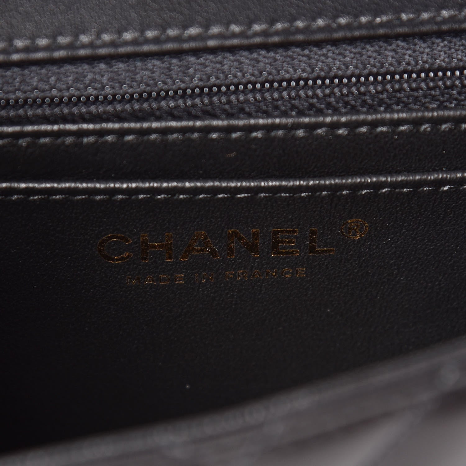 Chanel Lambskin Chevron Quilted Mini Rectangular Flap Black 8 of 10