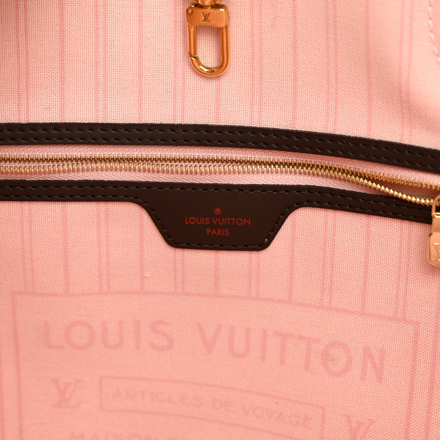 Louis Vuitton Damier Ebene Neo Neverfull MM Rose Ballerine 7 of 12