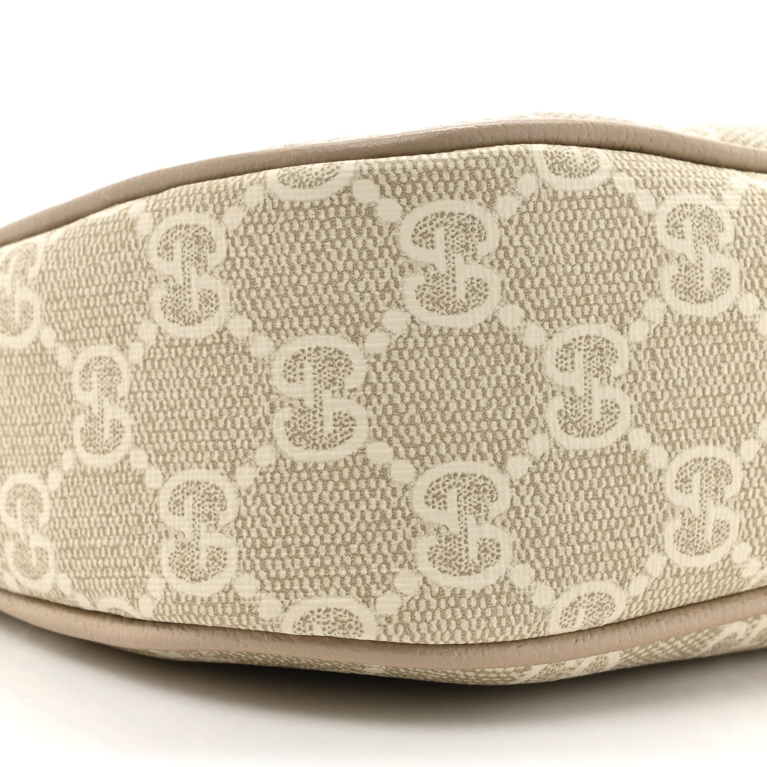 Gucci GG Supreme Monogram Textured Dollar Calfskin Small Ophidia Hobo Beige Mystic White Oatmeal 10 of 12