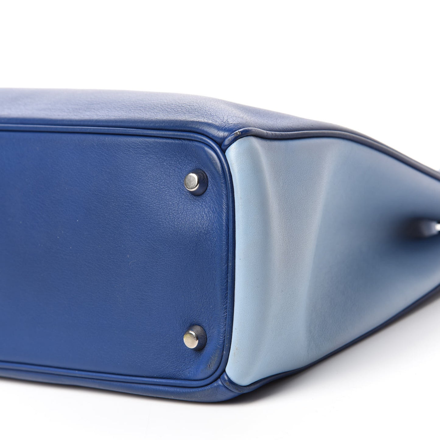 Smooth Calfskin Tri-Color Large Diorissimo Tote Blue Multicolor