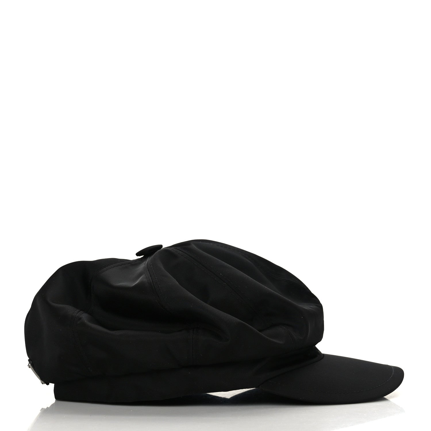 Prada Re-Nylon Womens Newsboy Hat M Black 3 of 7