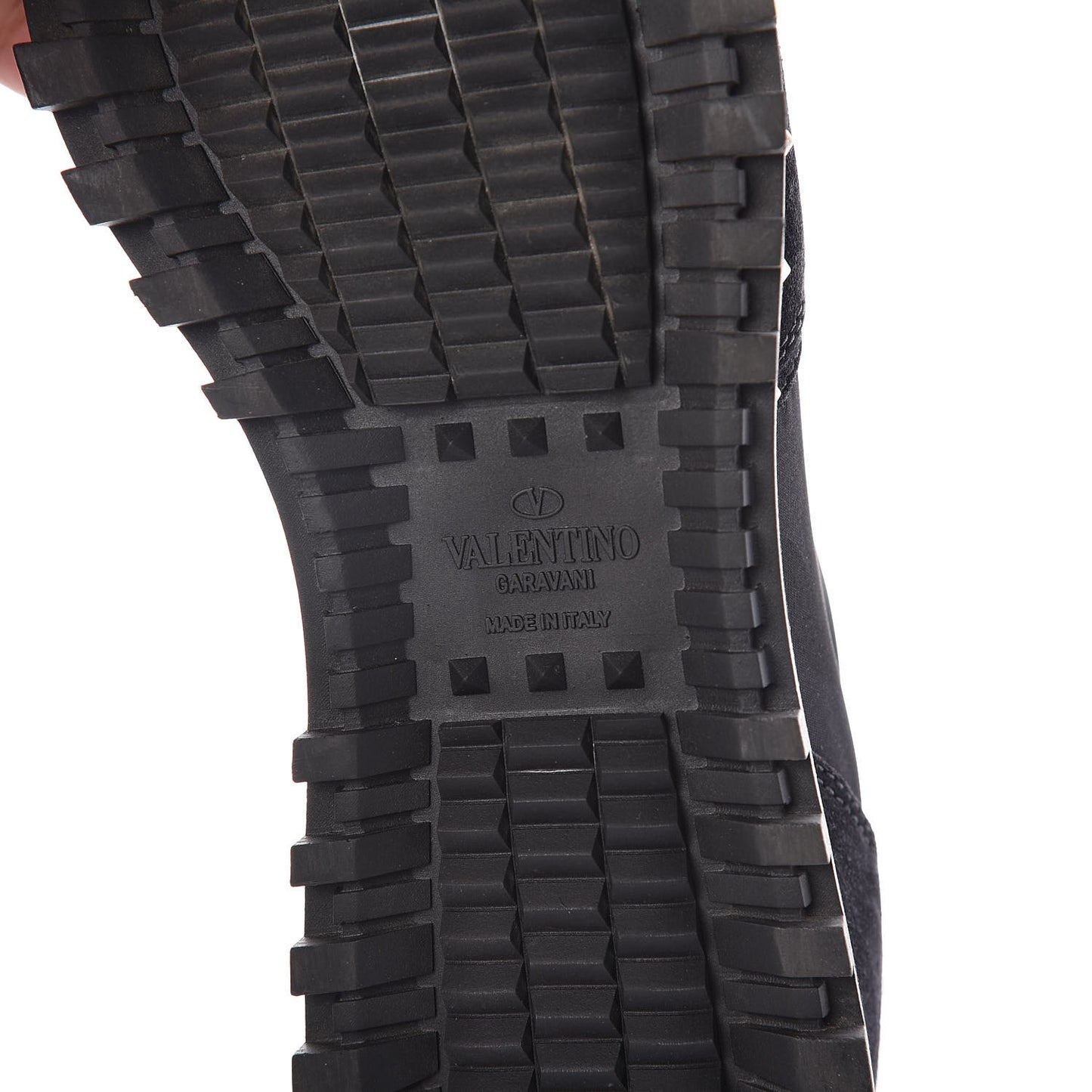 Suede Nylon Camouflage Womens Soul Rockstud Sneakers 39 Black