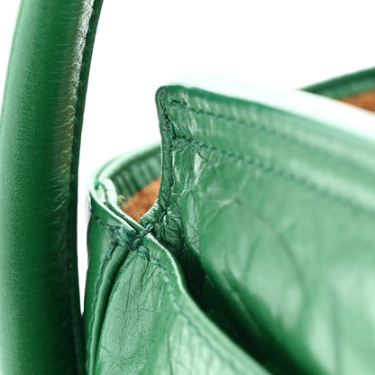 Bottega Veneta Paper Calfskin Maxi Intrecciato Medium Arco Slouch Racing Green 11 of 11
