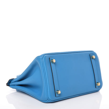 Hermes Swift Birkin 25 Bleu Zanzibar 5 of 33