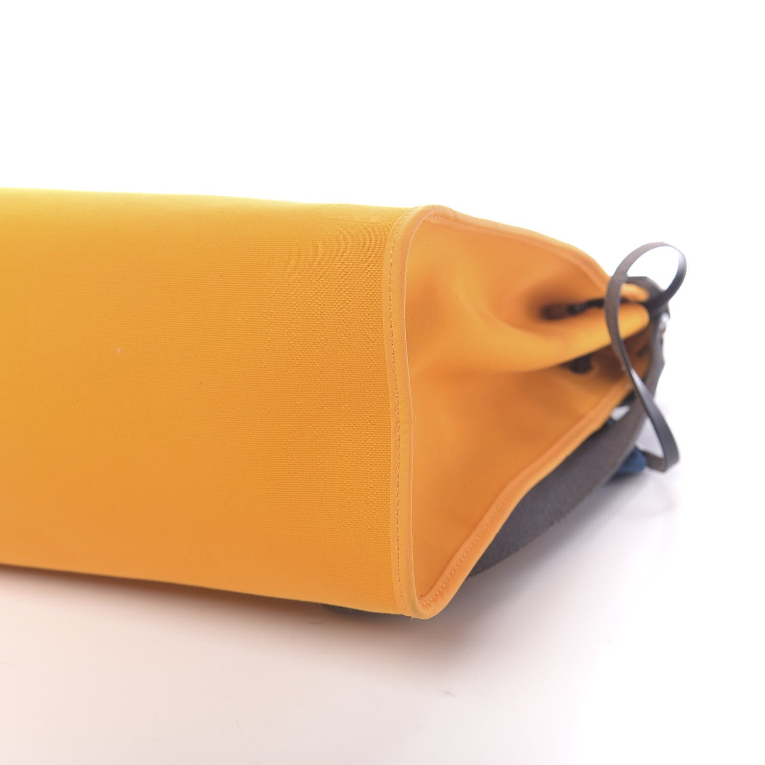 Hermes Vache Hunter Toile Herbag Zip 39 MM Jaune D'or Bleu Izmir Bleu Royale 13 of 19