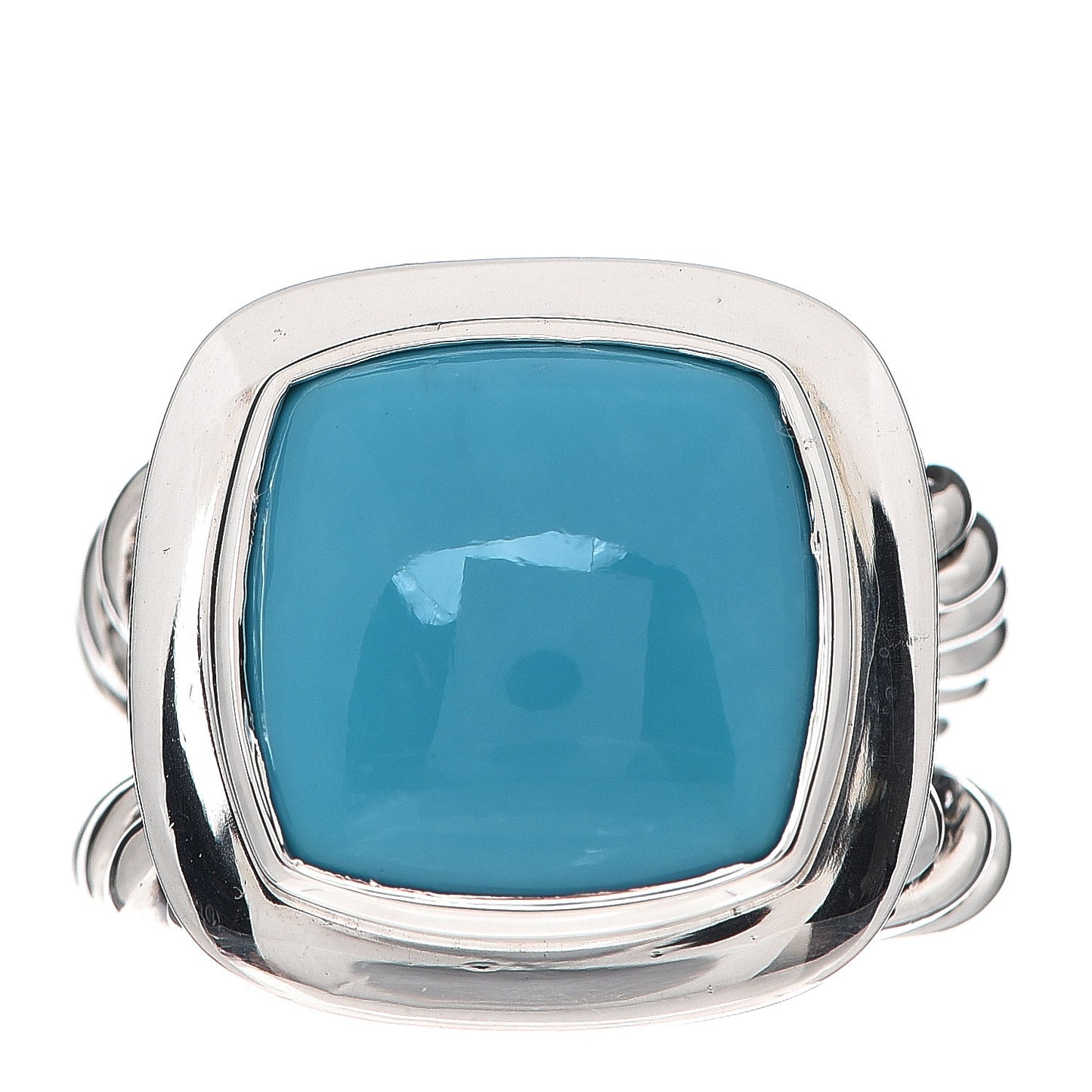 Sterling Silver Turquoise 14mm Albion Ring 54 6.75