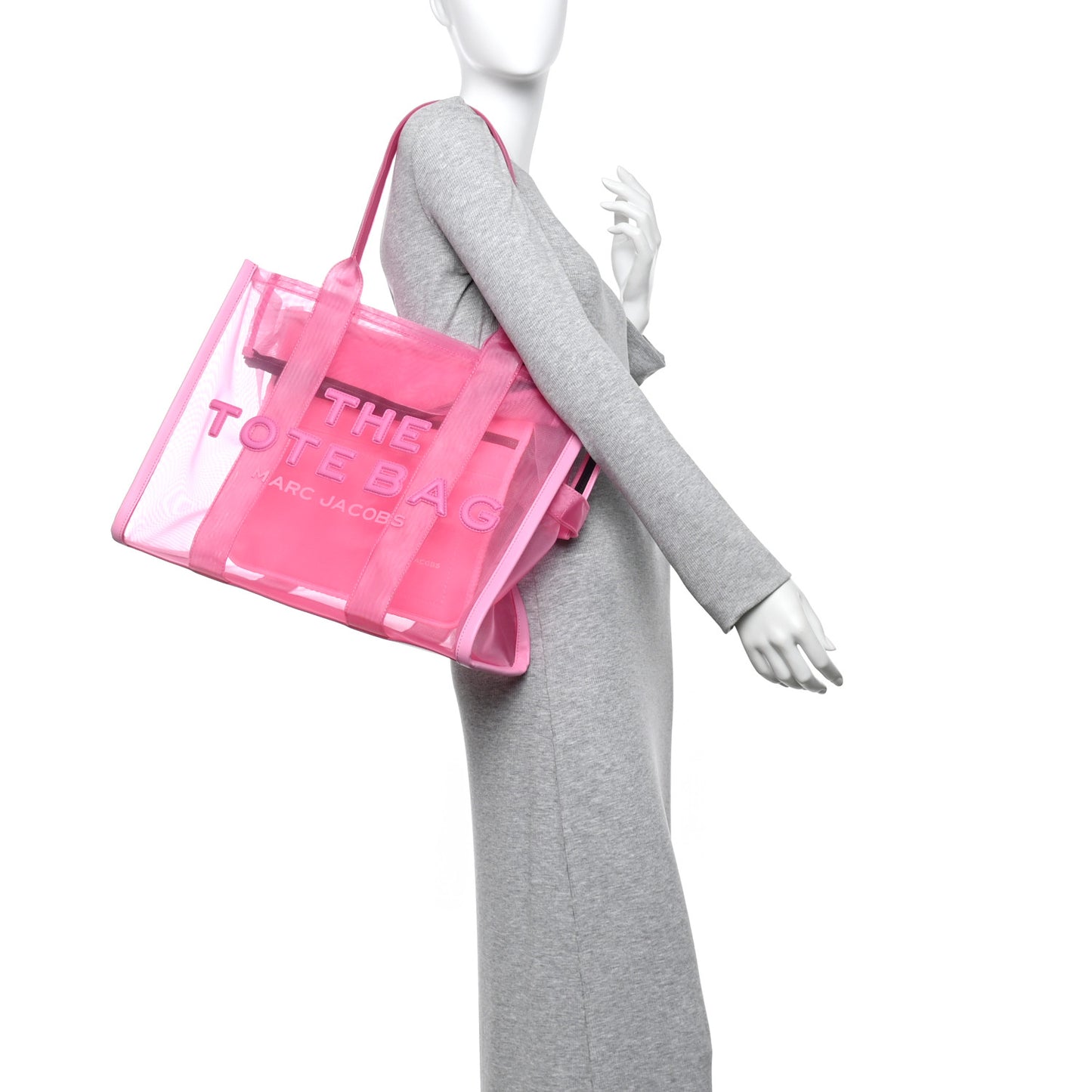 Nylon Large The Mesh Tote Bag Pink