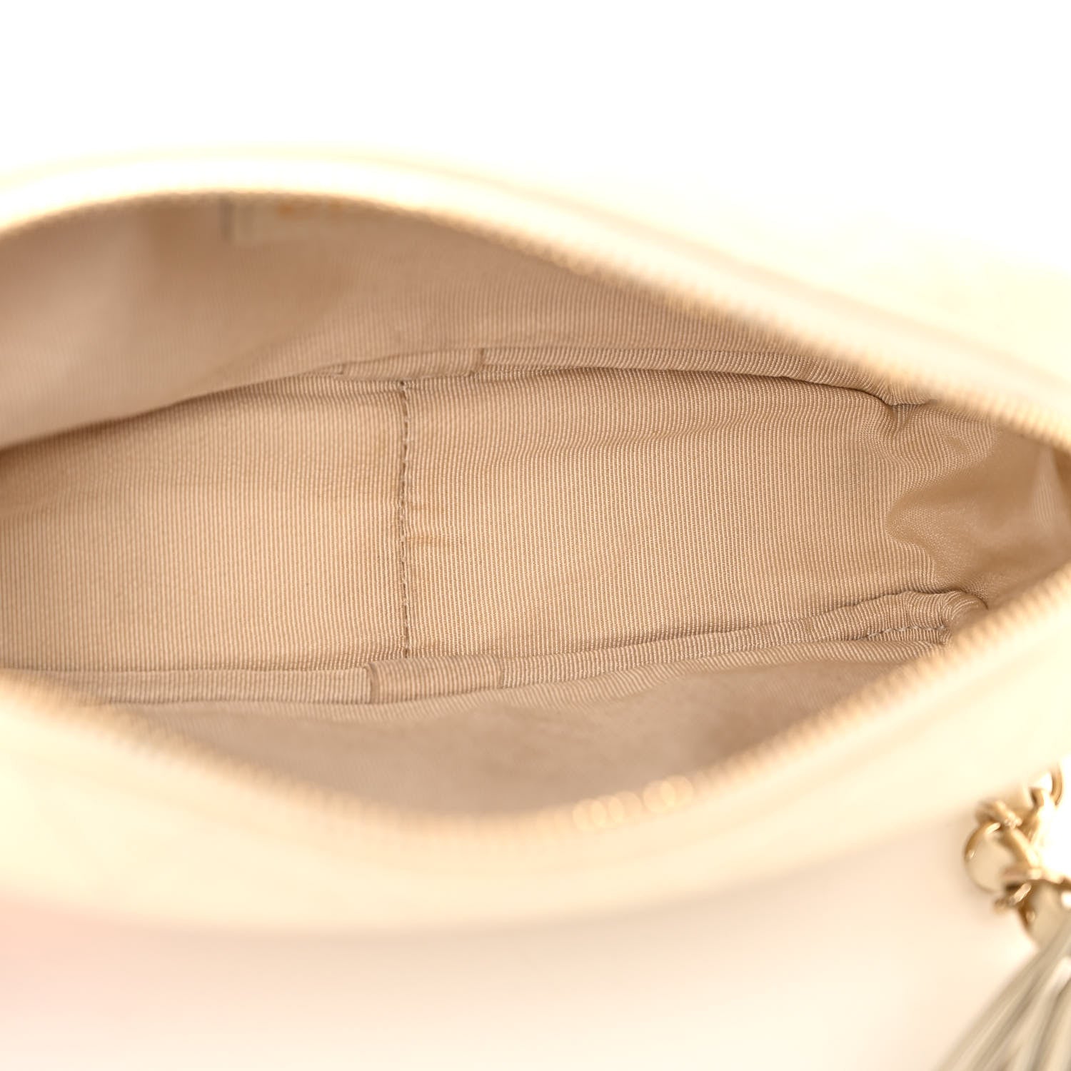 Chanel Caviar Quilted Mini Coco Tassel Camera Case White 4 of 15