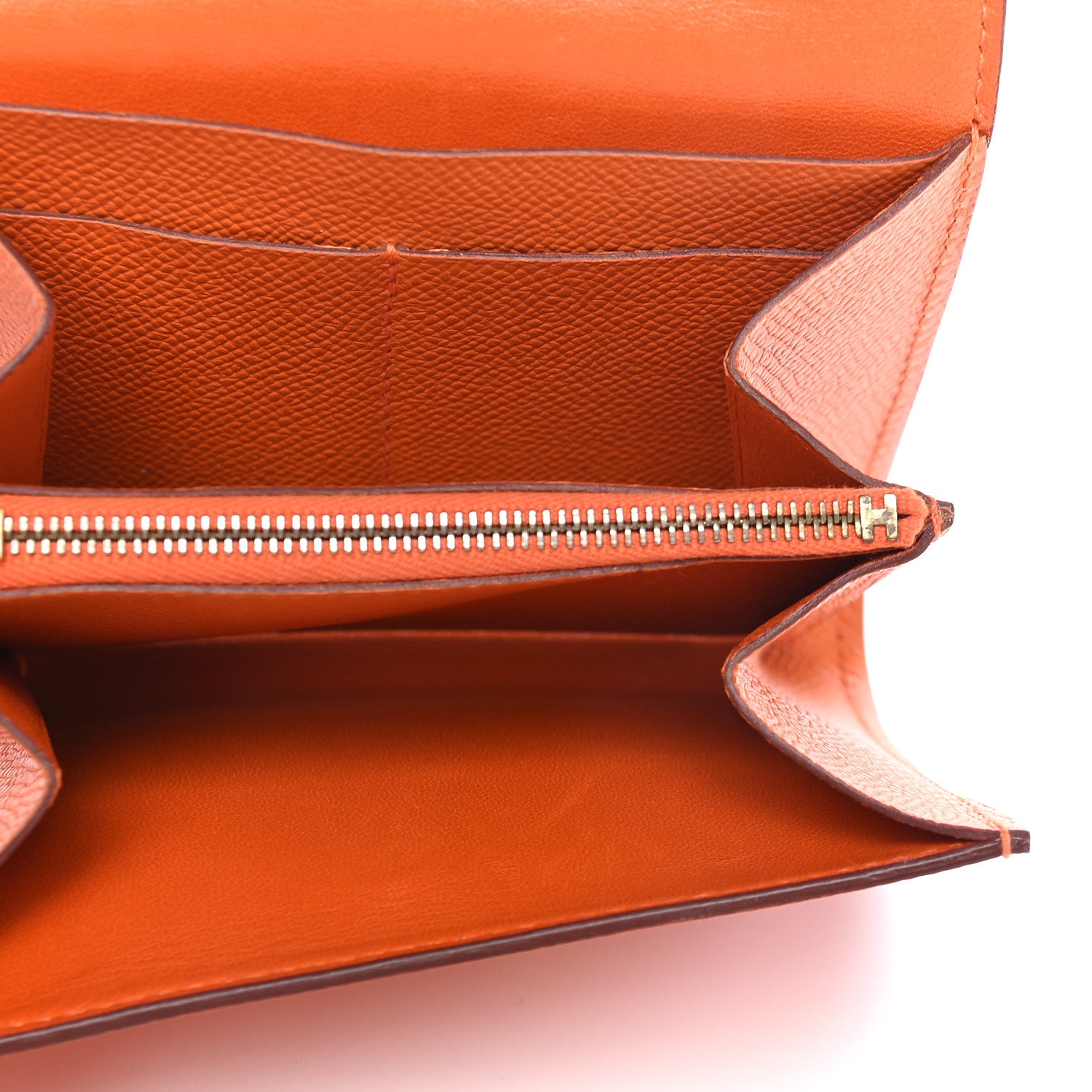 Hermes Epsom Constance Short Wallet Orange 5 of 12
