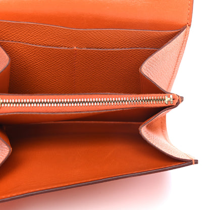 Hermes Epsom Constance Short Wallet Orange 5 of 12