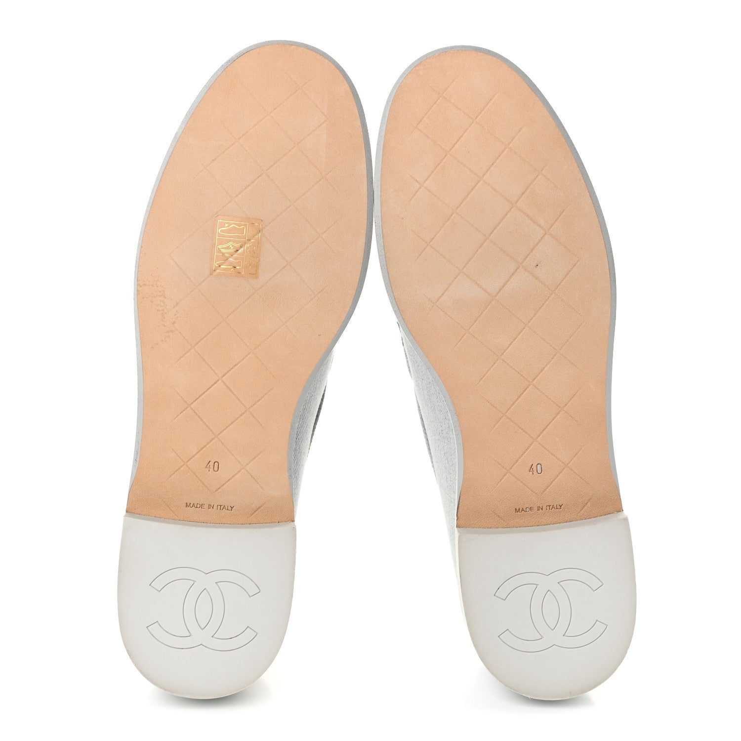 Chanel Denim CC Turnlock Loafers 40 Blue 6 of 10