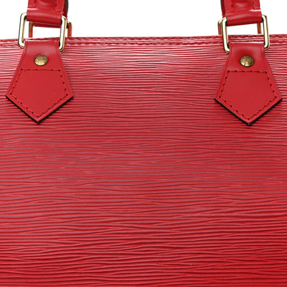 Louis Vuitton Epi Speedy 30 Castillan Red 9 of 14