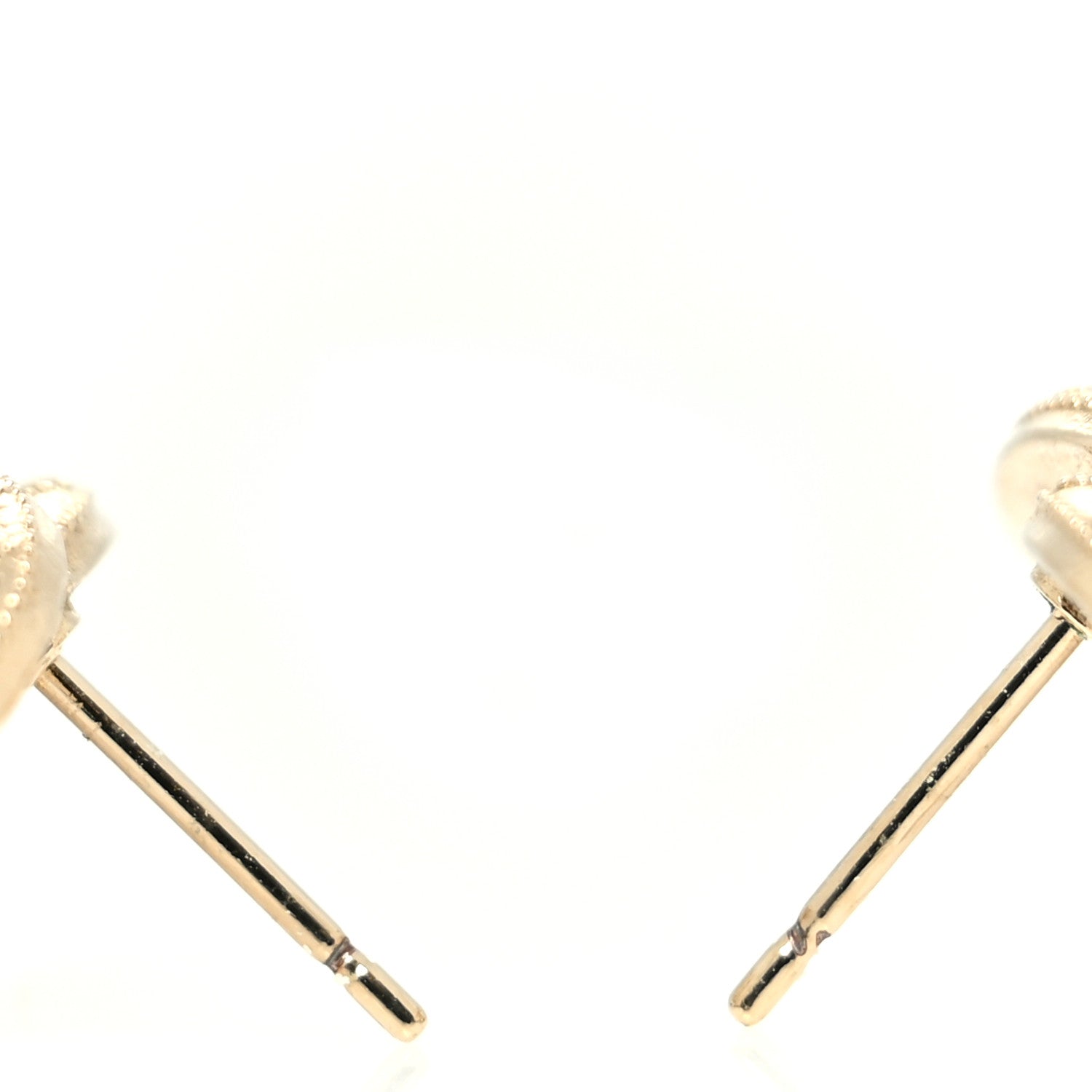Chanel Resin Pearl CC Earrings Gold Black 3 of 4