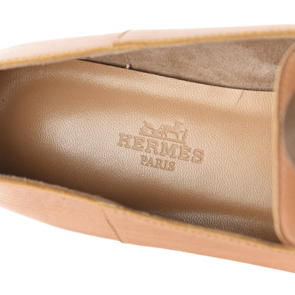 Hermes Supple Goatskin Womens Time Loafers 36 Havane 9 of 11