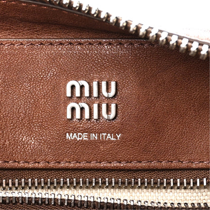 Miu Miu Nappa Small Vivant Bag Rovere 6 of 9