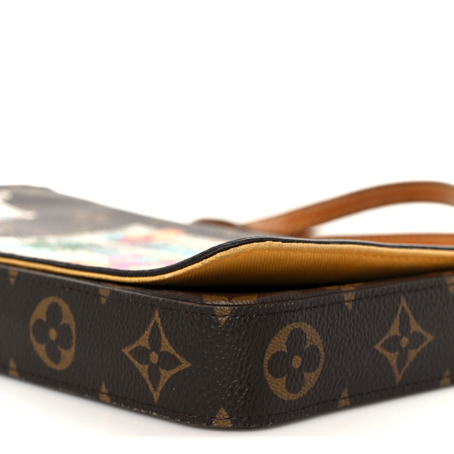 Louis Vuitton Monogram 2022 Christmas Animation New York Soho Pochette Felicie Chain Wallet Yellow 12 of 13