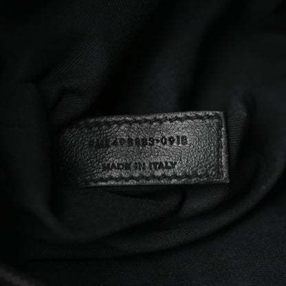 Saint Laurent Crinkled Calfskin Matelasse Monogram Large Niki Chain Satchel Black 7 of 9