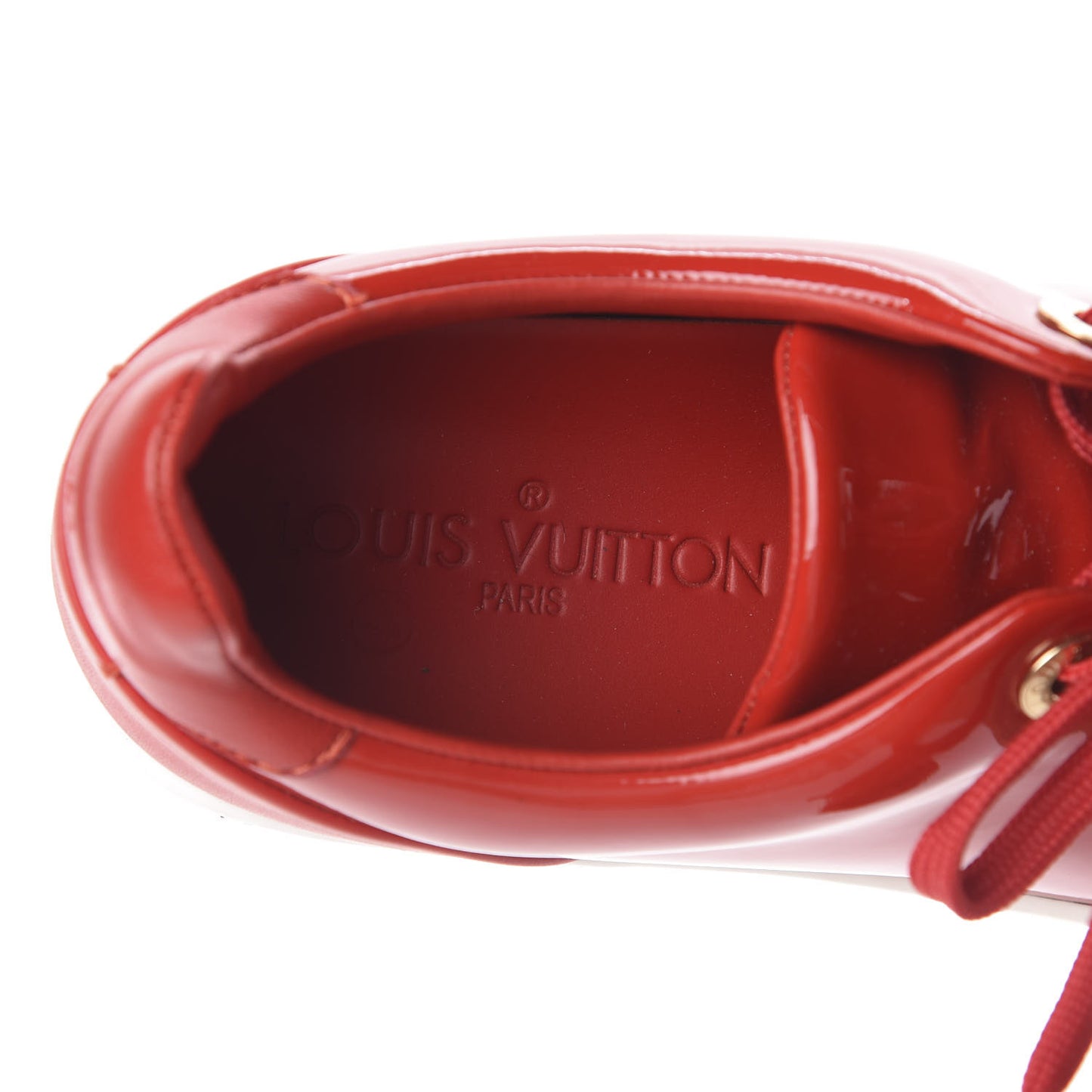 Patent Calfskin Frontrow Sneakers 35.5 Rouge