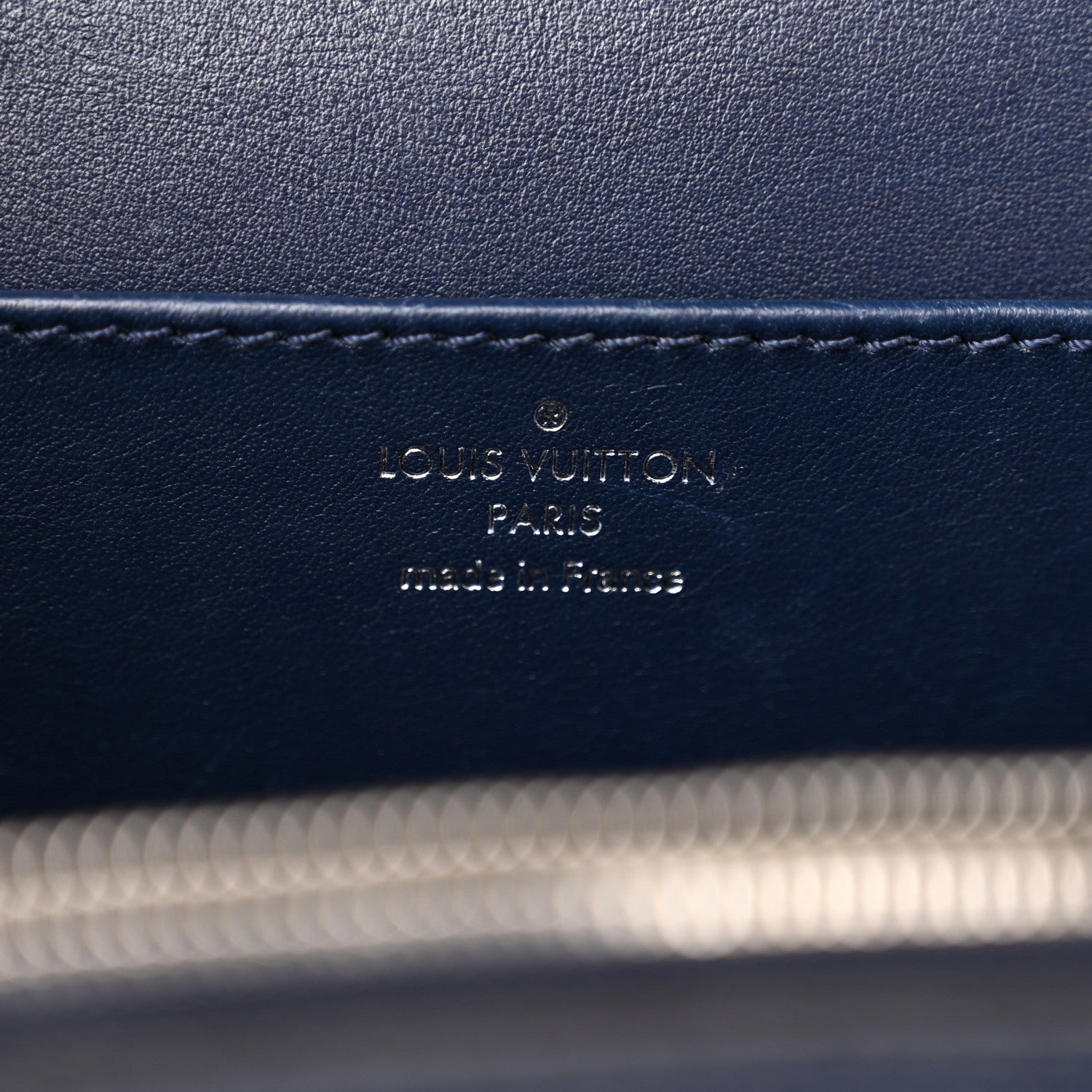 Louis Vuitton Grained Calfskin Vivienne NM Blue Marine 6 of 18