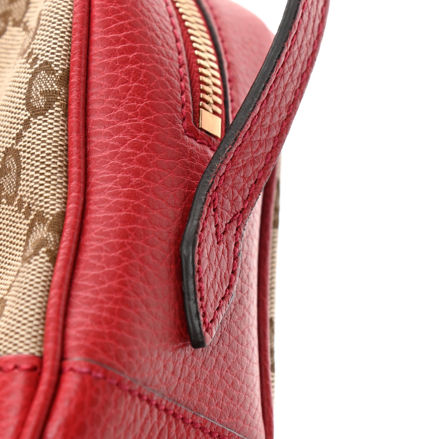 Monogram Mini Bree Messenger Bag Red