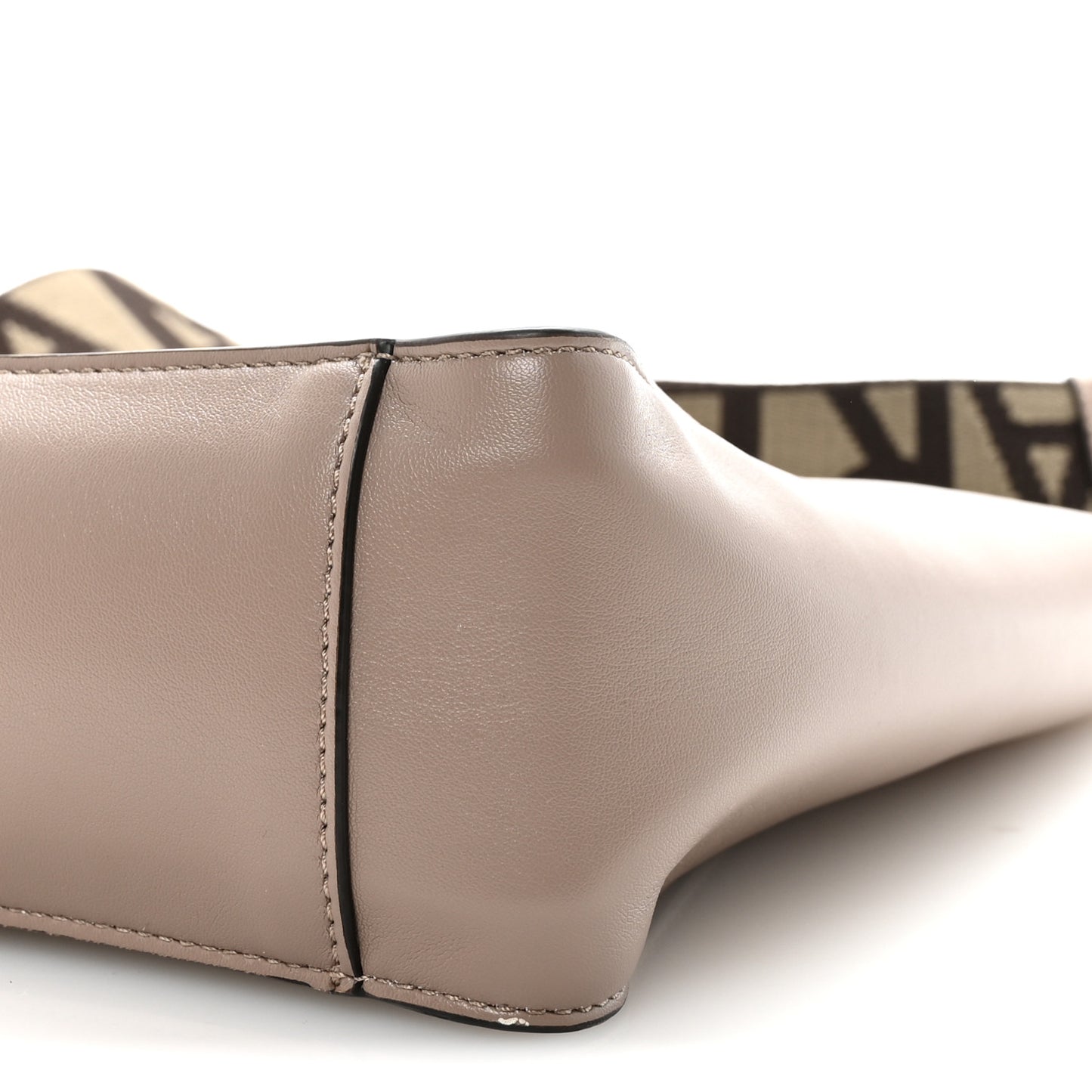Eco Alter Nappa Perforated Logo Mini Crossbody Dark Taupe