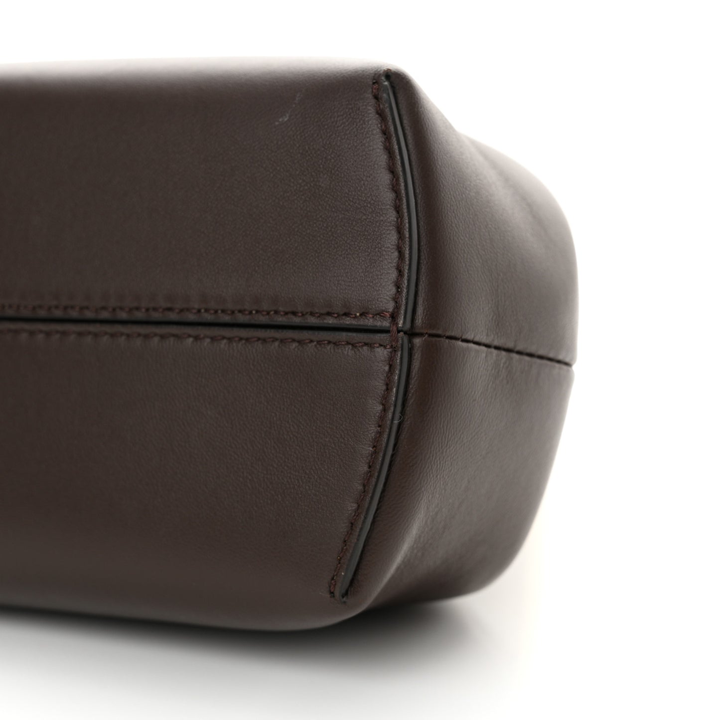 Shiny Nappa Small Fendi First Chocolate