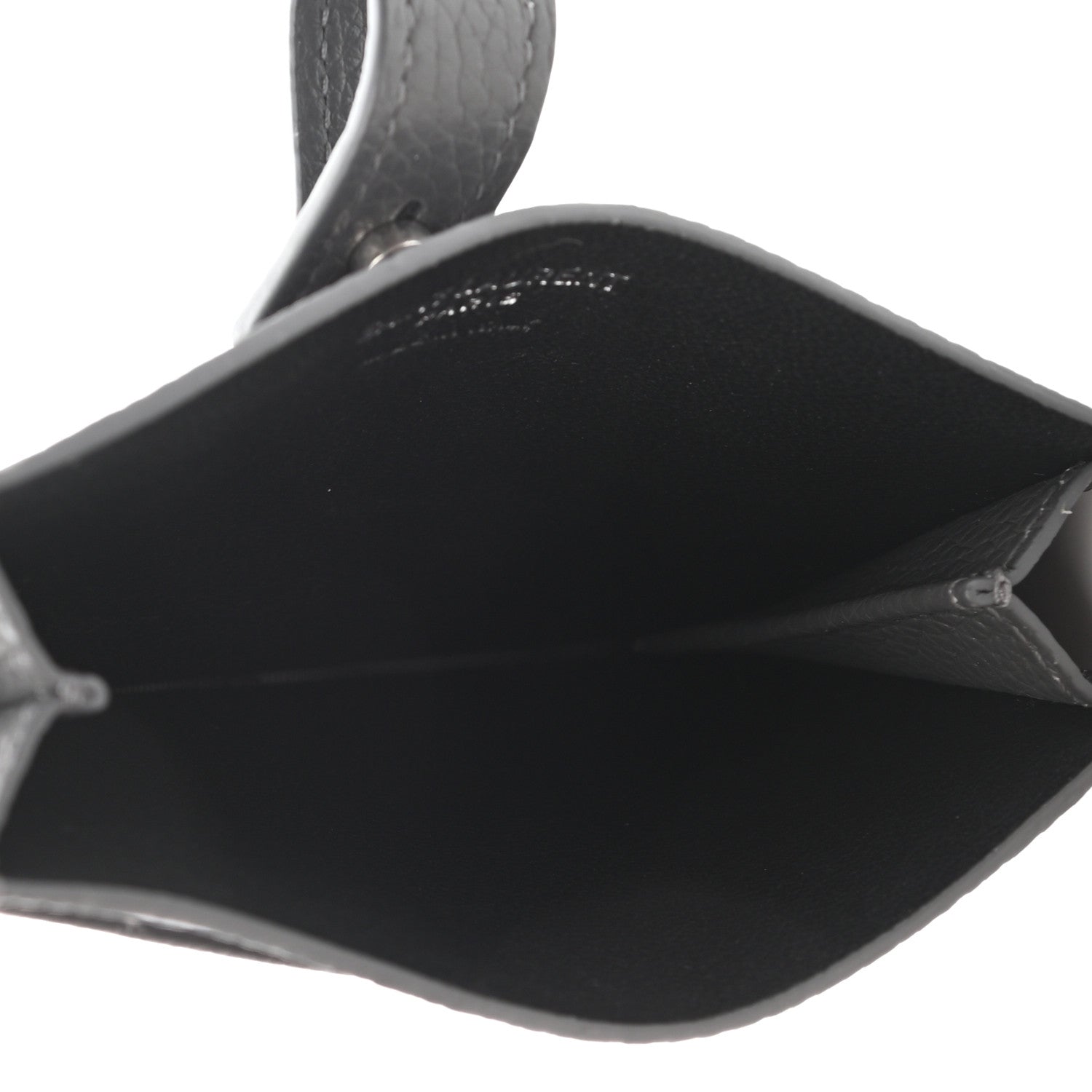 Saint Laurent Grained Calfskin Sac De Jour Souple Card Case Grey 5 of 7