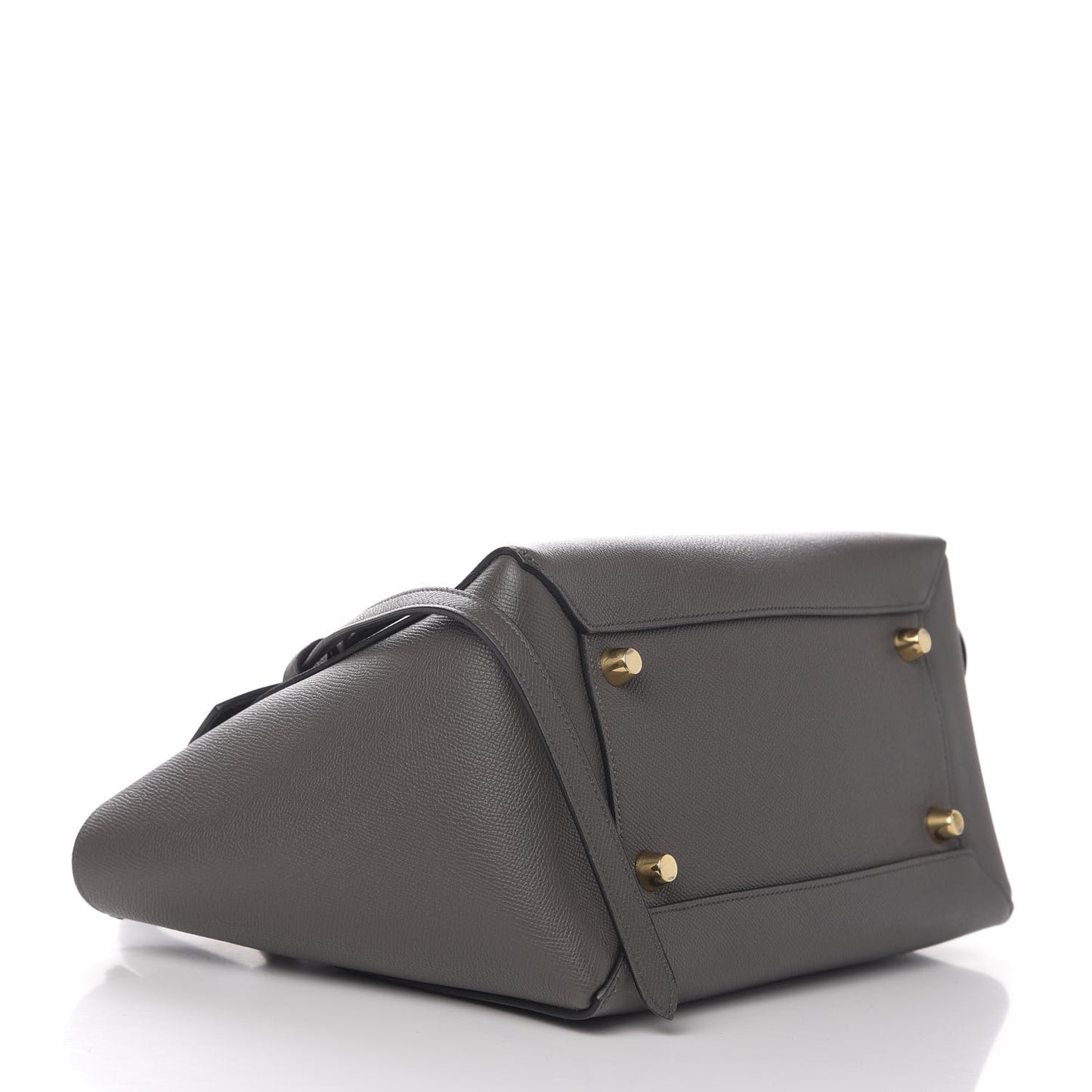 Grained Calfskin Mini Belt Bag Grey