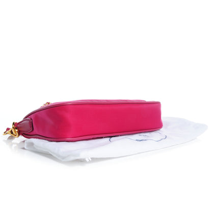 Prada Tessuto Nylon Saffiano Crossbody Bag Ibisco 4 of 10