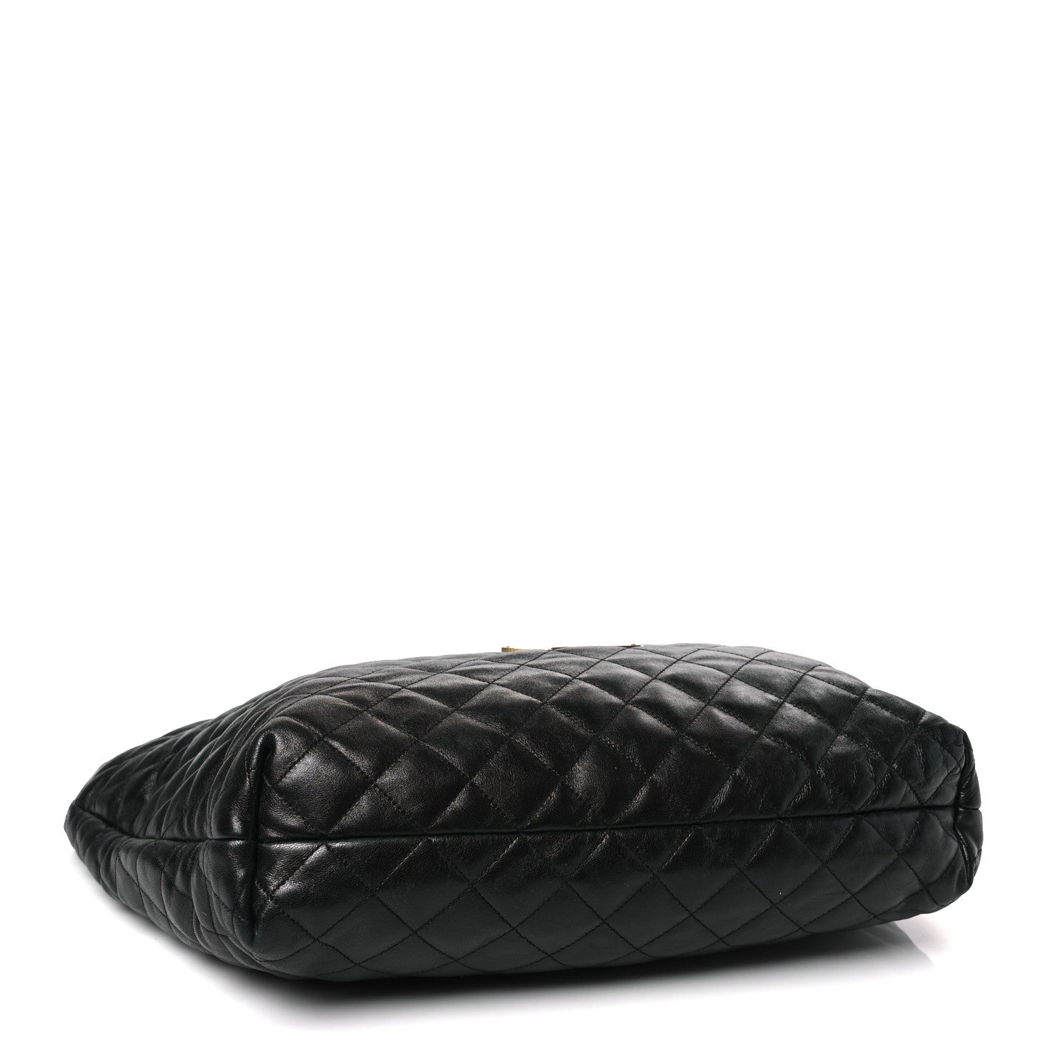 Saint Laurent Lambskin Quilted Maxi Icare Shopping Tote Black 5 of 10