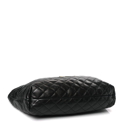 Saint Laurent Lambskin Quilted Maxi Icare Shopping Tote Black 5 of 10