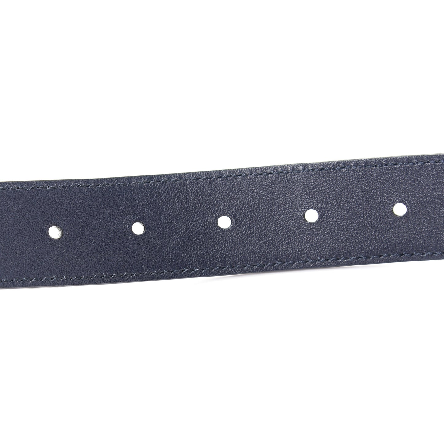 Moon Calfskin Double G 30mm Belt 95 38 Blue