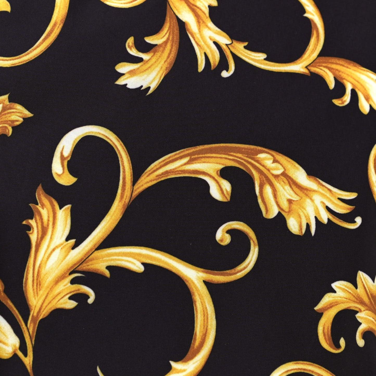 Nylon Baroque Print Tote Black
