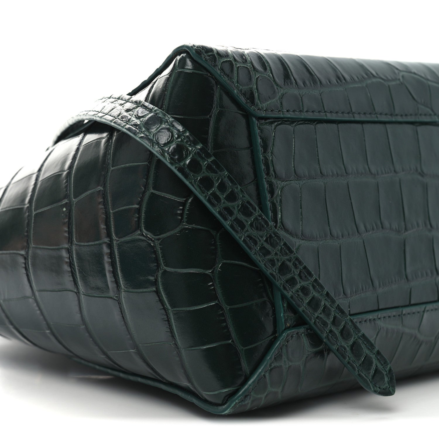 Celine Calfskin Crocodile Embossed Micro Belt Bag Amazone 8 of 9