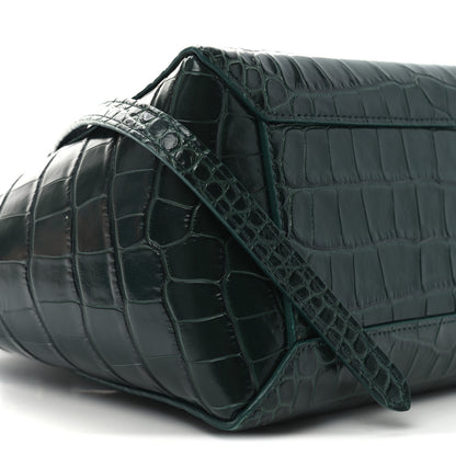 Celine Calfskin Crocodile Embossed Micro Belt Bag Amazone 8 of 9