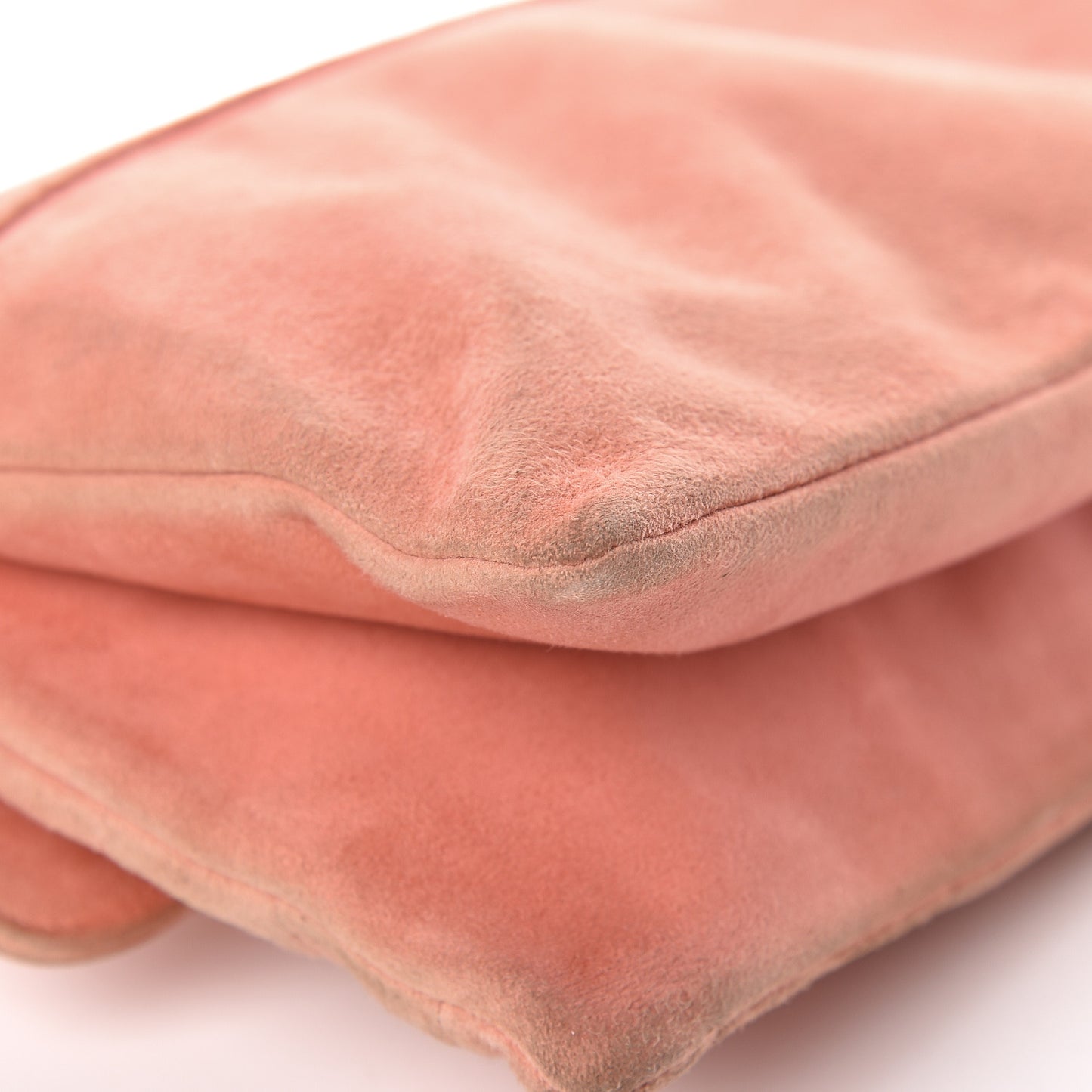 Suede Chocolate Bar Mademoiselle Flap Pink