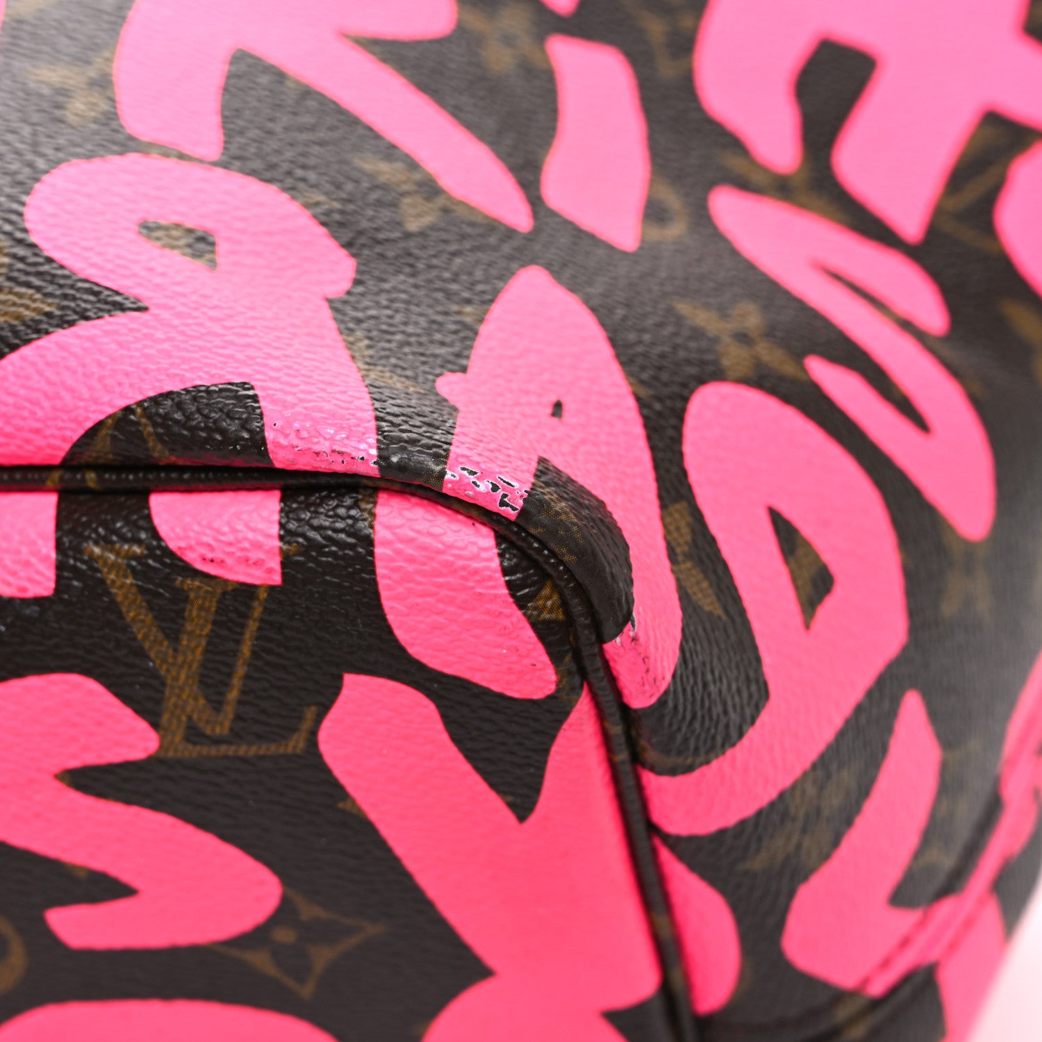 Louis Vuitton Monogram Graffiti Neverfull GM Fuchsia 10 of 10